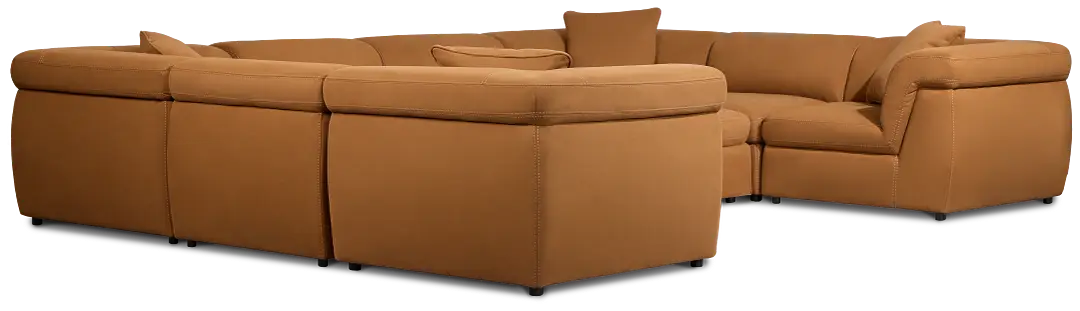 Aria Medium Brown Micro Immersive 10-piece Modular Sectional W/4 Speakers Aria Medium Brown Micro Immersive 10-piece Modular Sectional W/4 Speakers
