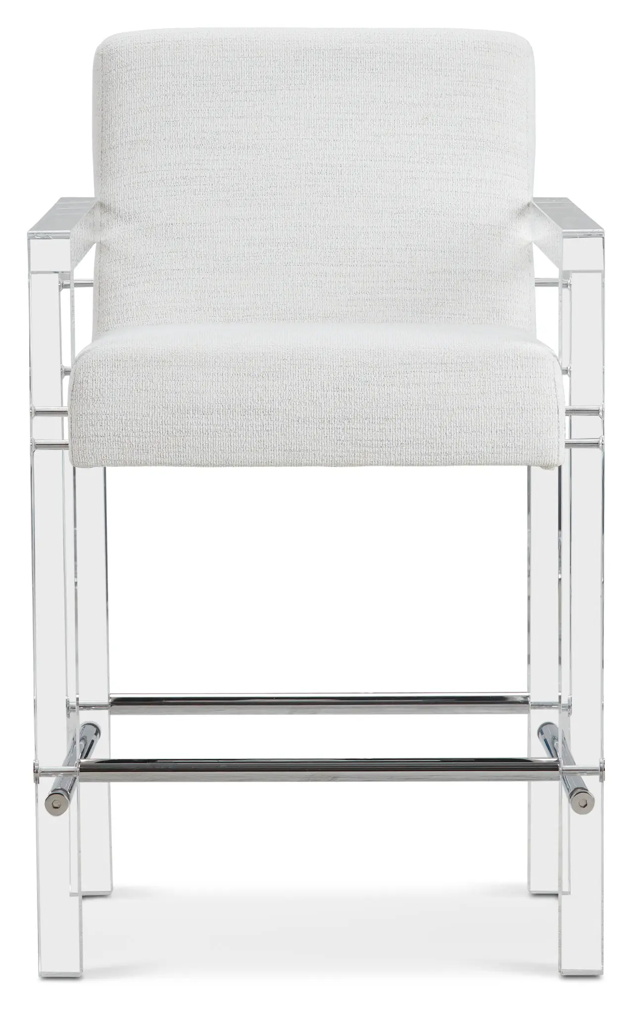 Ocean Drive Whiteacrylic 24" Upholstered Barstool Ocean Drive Whiteacrylic 24" Upholstered Barstool
