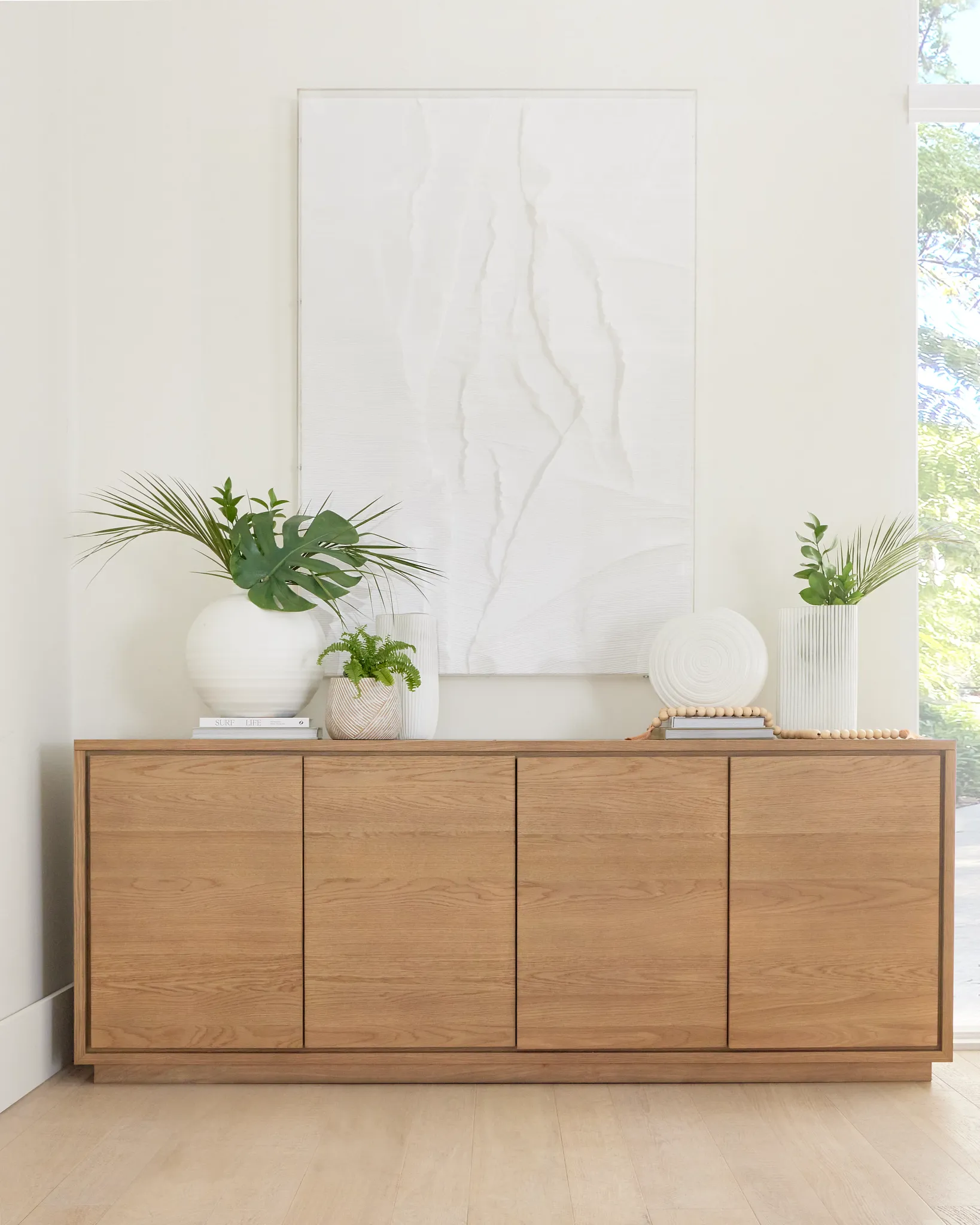 Haven Light Tone 4 Door Sideboard