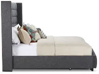 Chatham Dark Gray High Platform Storage Bed