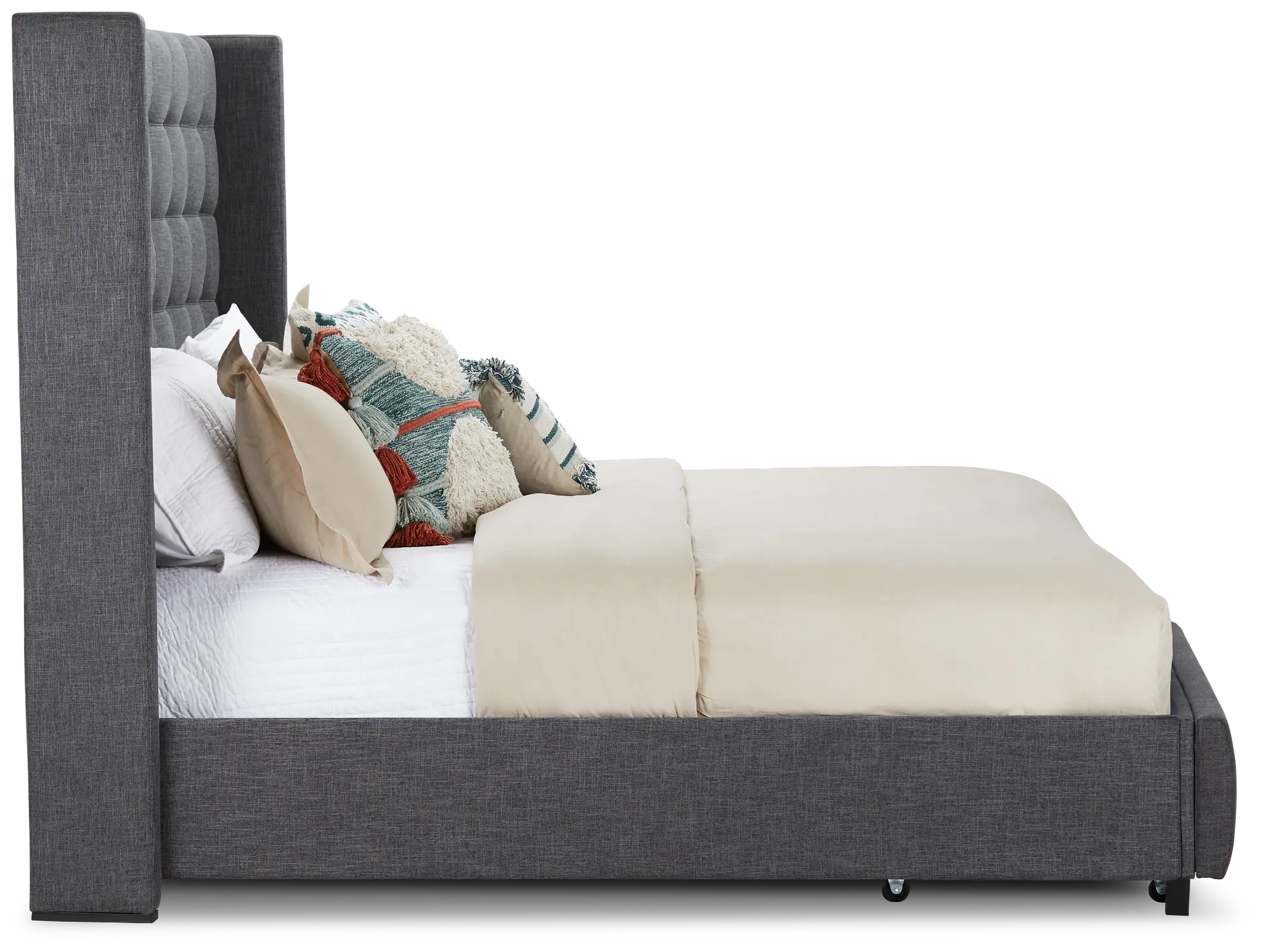 Chatham Dark Gray High Platform Storage Bed Chatham Dark Gray High Platform Storage Bed