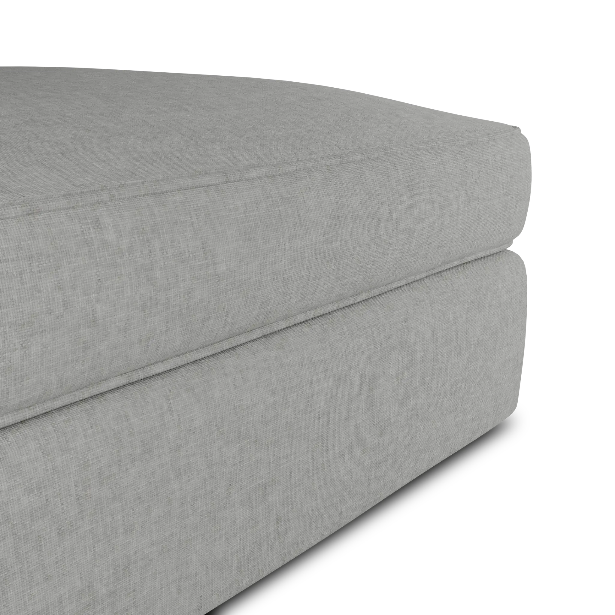 Siesta Delray Light Gray Fabric Ottoman Siesta Delray Light Gray Fabric Ottoman