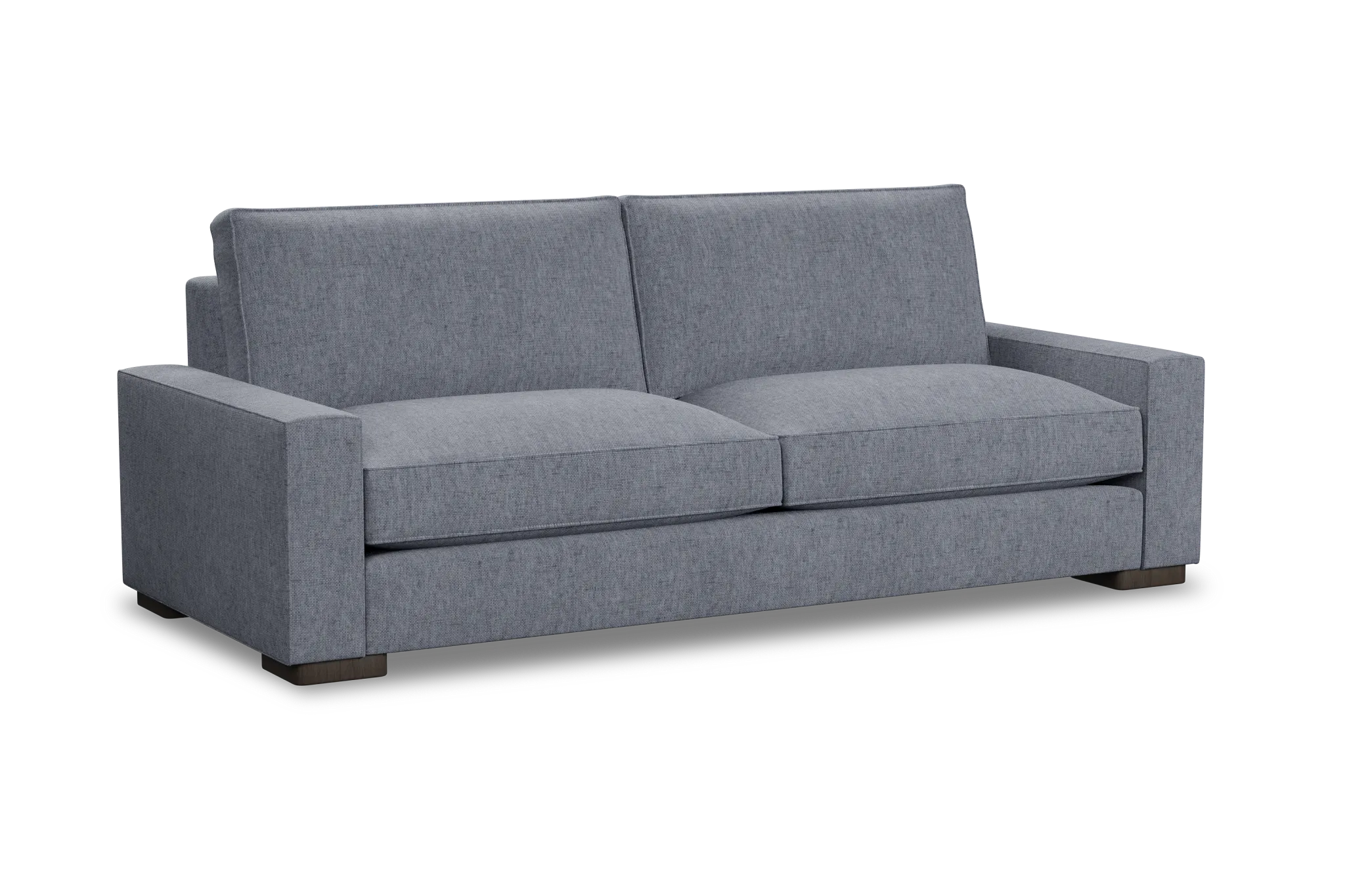 Edgewater Elevation Gray 96" Sofa W/ 2 Cushions