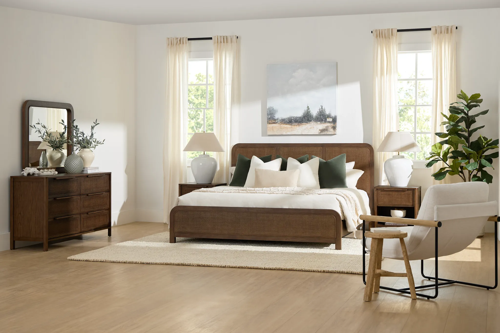 Pacific Mid Tone Platform Bed