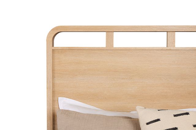 Lyndie Light Tone Panel Bed