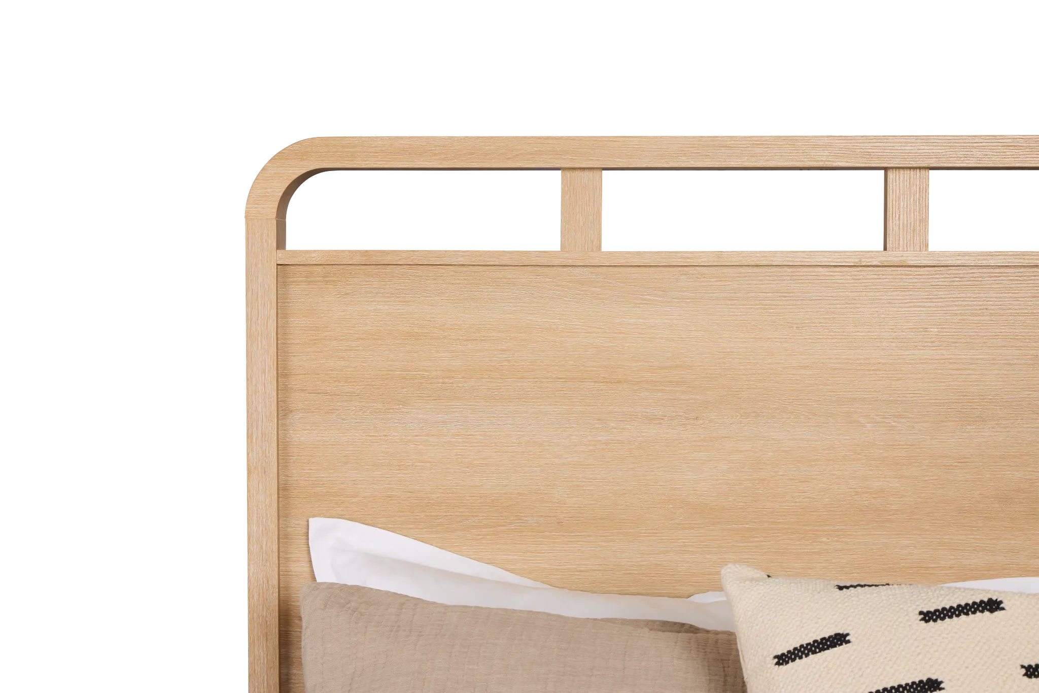 Lyndie Light Tone Panel Bed