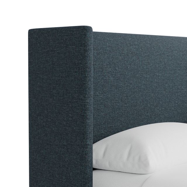 Captiva Elavation Dark Blue 48" Upholstered Shelter Bed