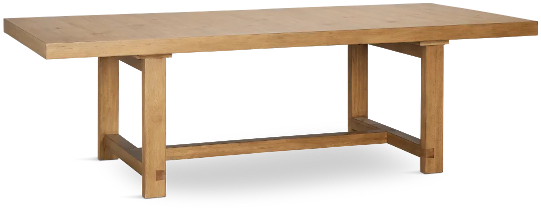 Vail Light Tone Trestle Table
