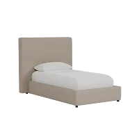 Grayton Elite Brown 54" Upholstered Platform Bed