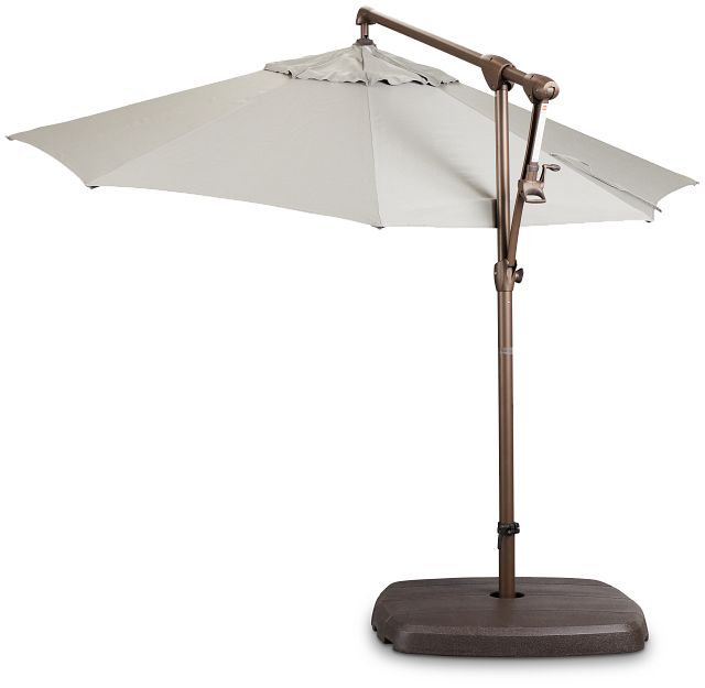 Grenada Gray Cantilever Umbrella Set