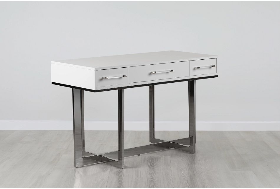 Cortina White Desk Home Office Desks City Furniture
