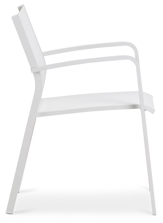 white sling back chairs