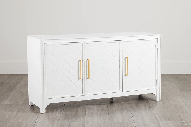 Alexia White 3 Door Cabinet