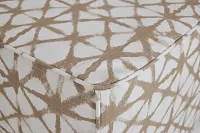 Shibori Light Gray Indoor/outdoor Accent Ottoman