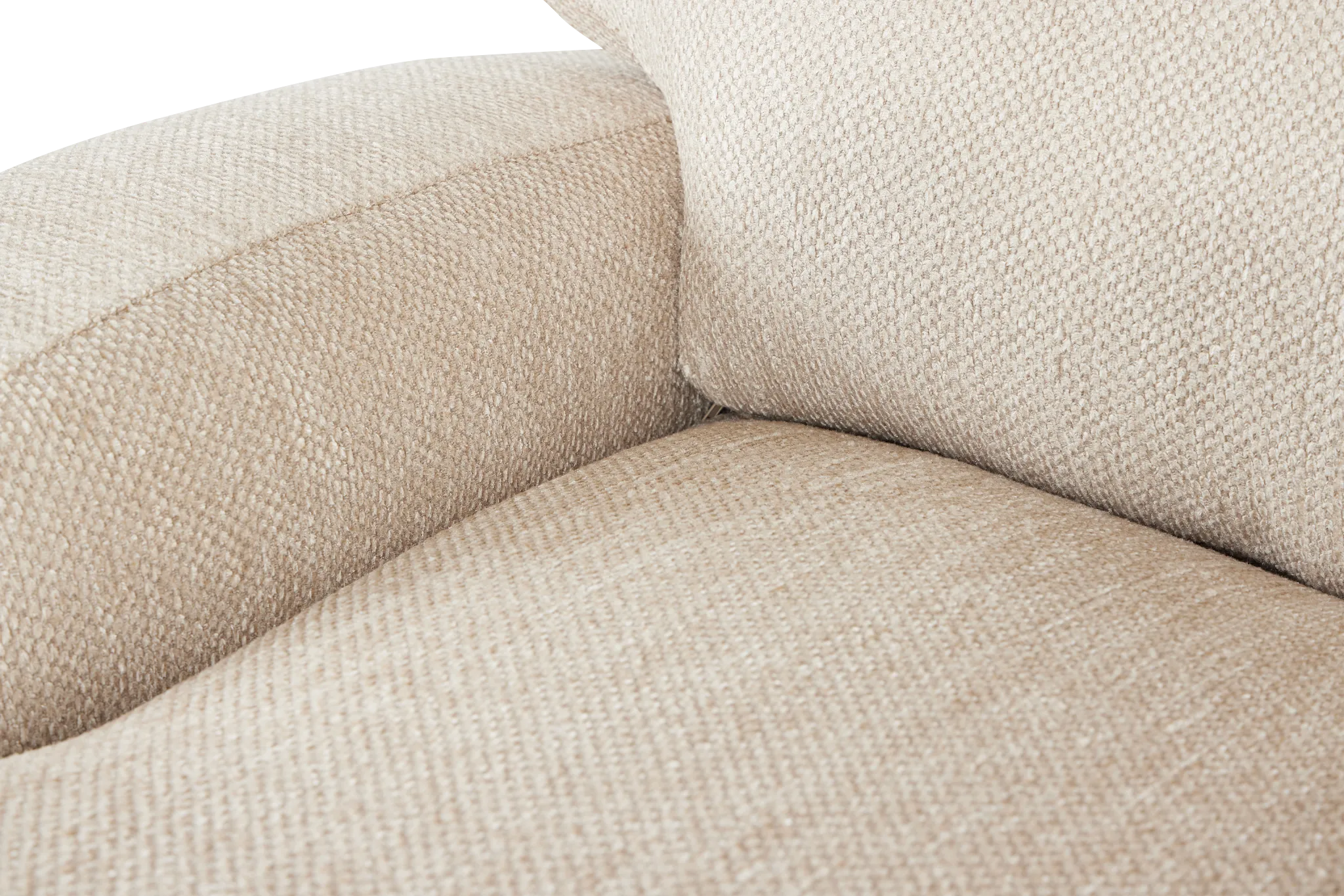 Alpha Beige Fabric Large Two-arm Sectional