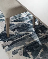 Palmyra Dark Blue 8x10 Area Rug