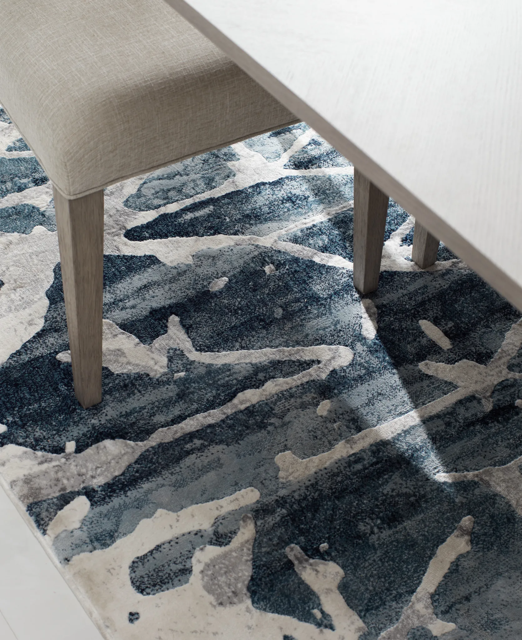 Palmyra Dark Blue 8x10 Area Rug