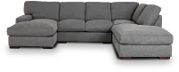 Veronica Dark Gray Down Small Right Bumper Sectional
