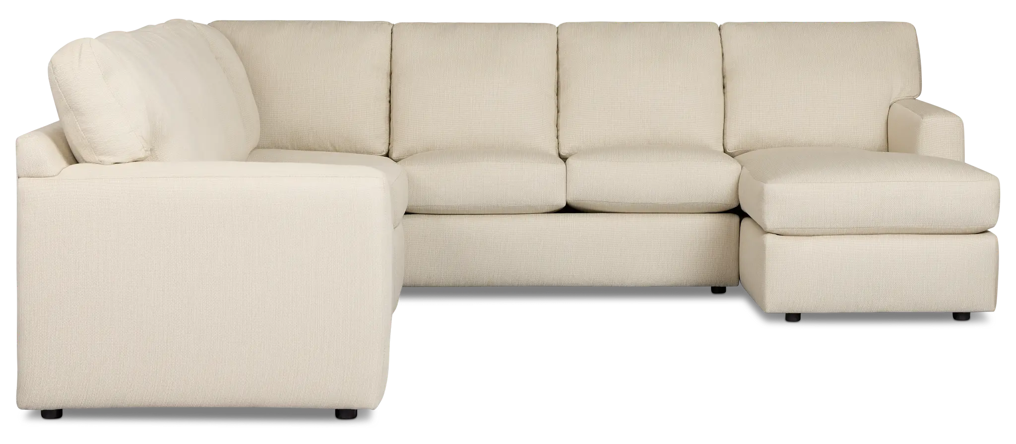 Rhodes Beige Fabric Large Right Chaise Sectional Rhodes Beige Fabric Large Right Chaise Sectional