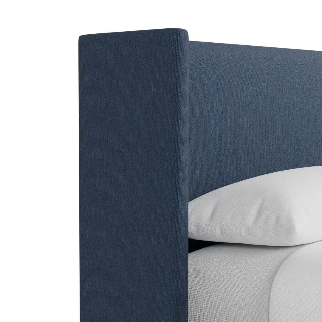 Captiva Revenue Dark Blue 48" Upholstered Shelter Bed Captiva Revenue Dark Blue 48" Upholstered Shelter Bed