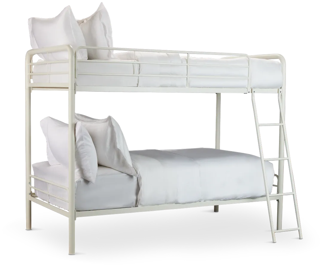 Rory White Metal Bunk Bed