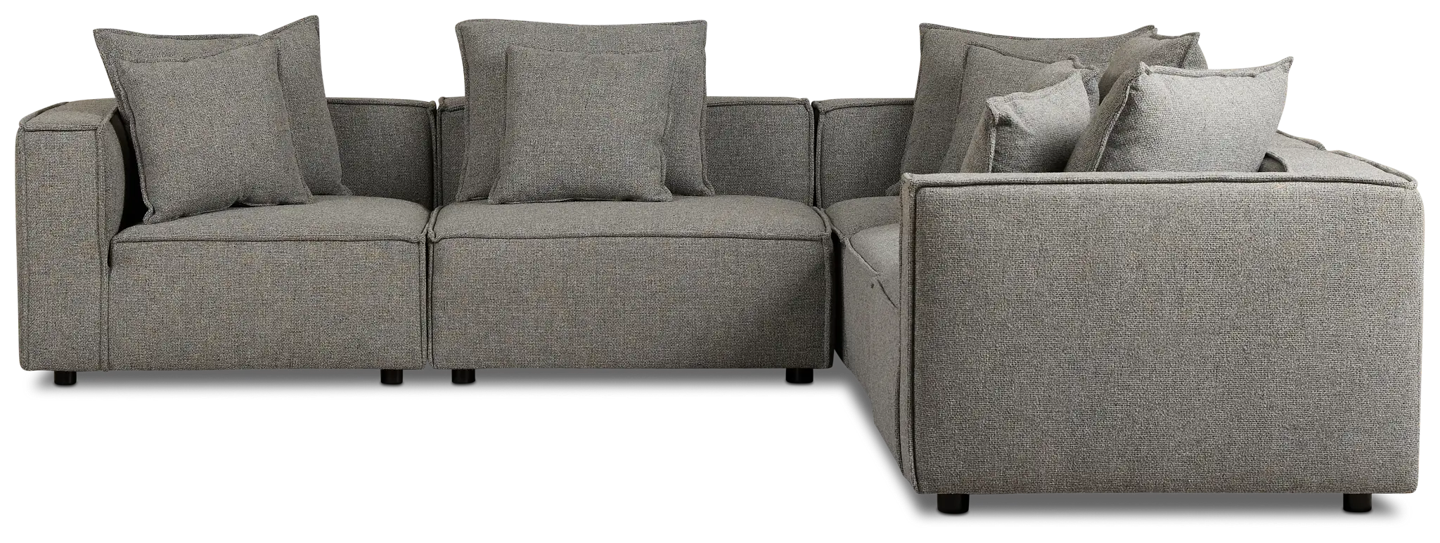 Tatum Gray Fabric 5-piece Modular Sectional Tatum Gray Fabric 5-piece Modular Sectional