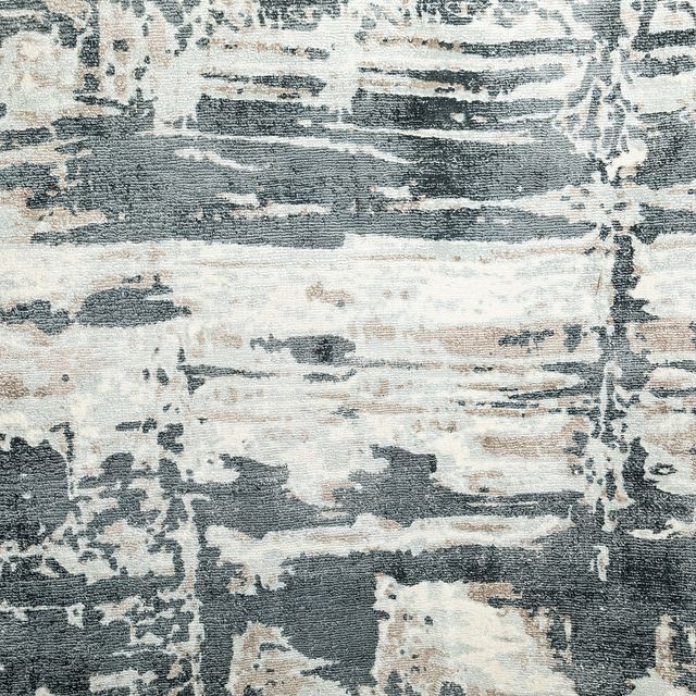 Aramac Gray Viscose Bl 8x10 Area Rug