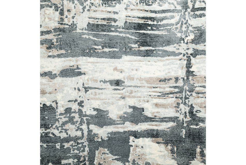 Aramac Gray Viscose Bl 8x10 Area Rug
