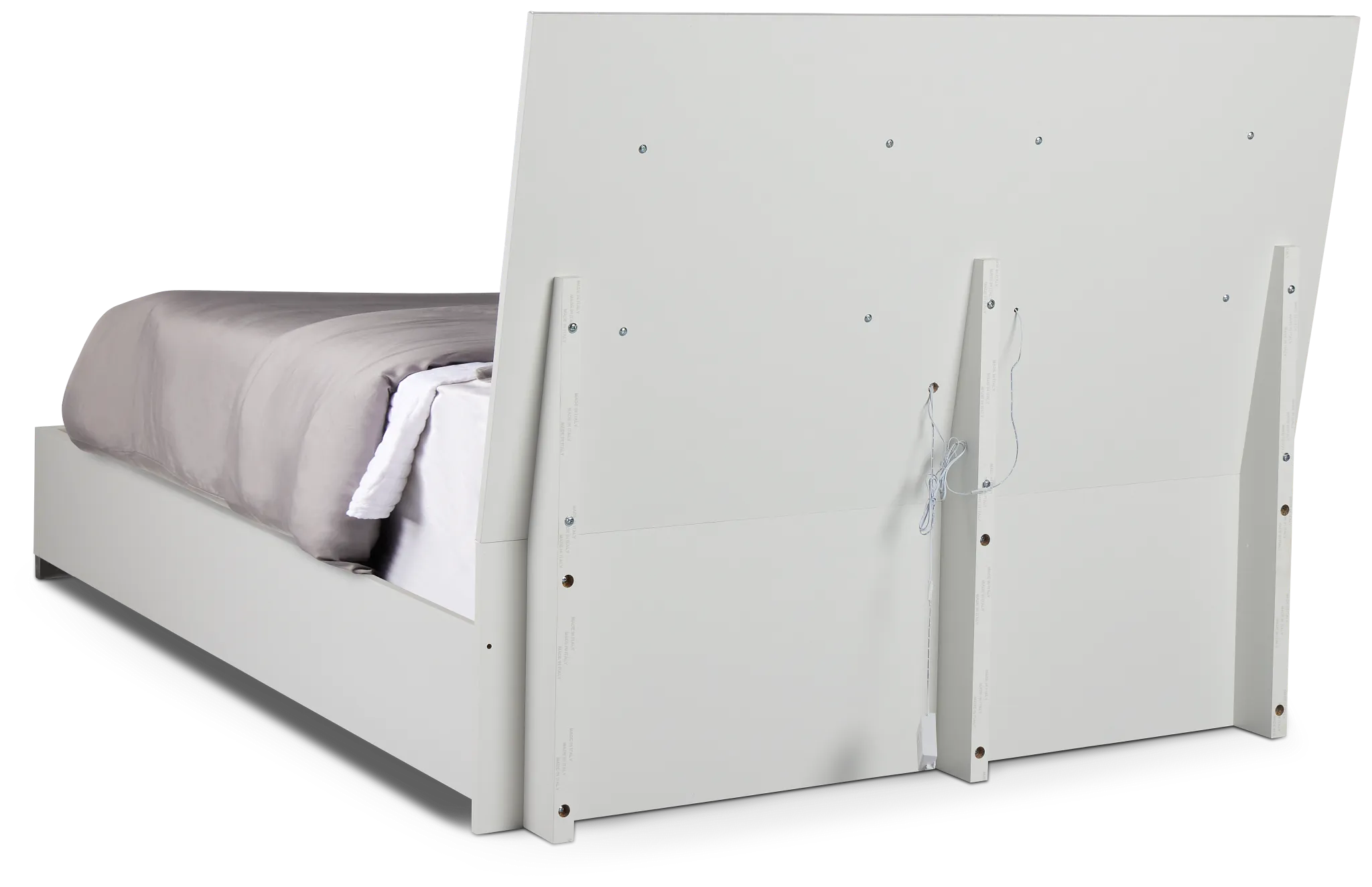 Verona White Platform Bed