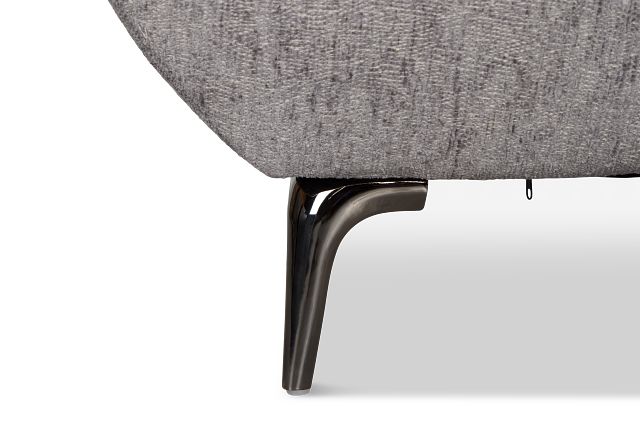 Zoey Dark Gray Fabric Loveseat