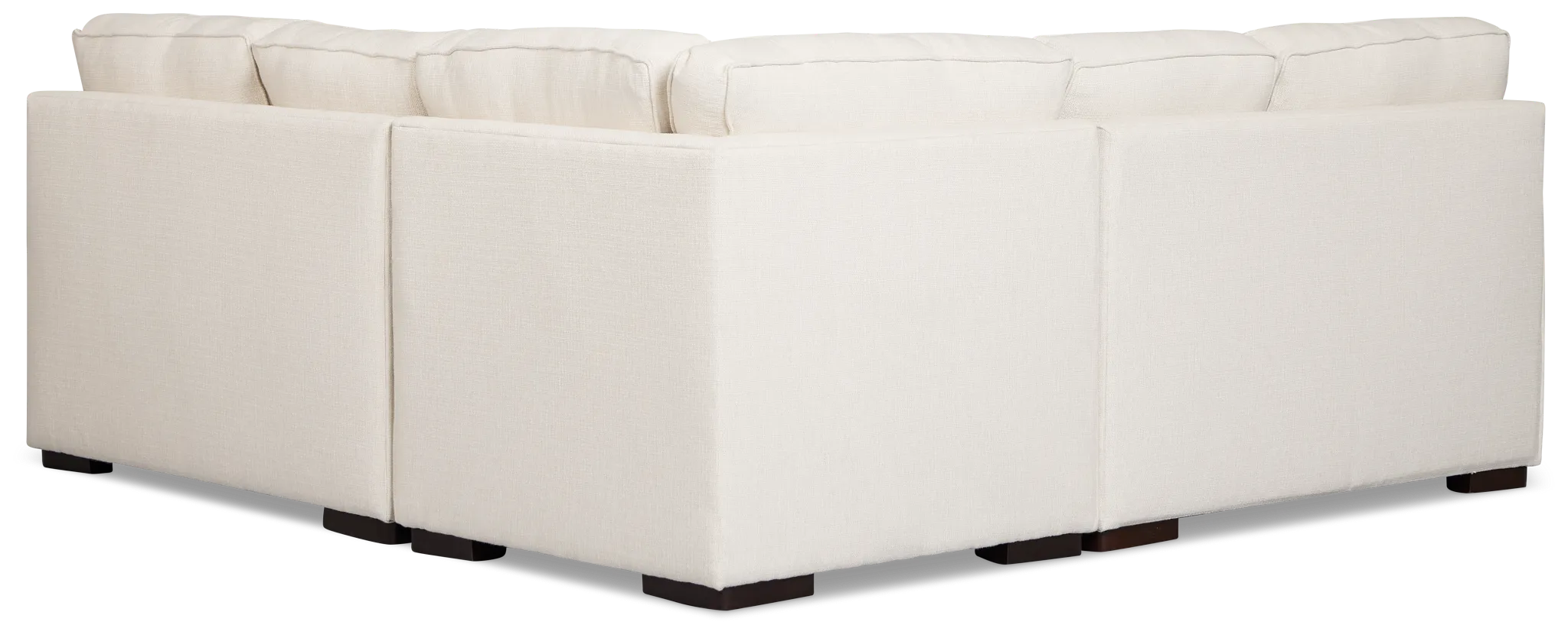 Sinclair Light Beige Fabric Small Two-arm Sectional
