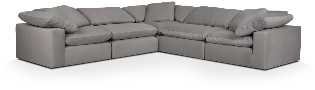 Nixon Light Gray Fabric 5-piece Modular Sectional Nixon Light Gray Fabric 5-piece Modular Sectional