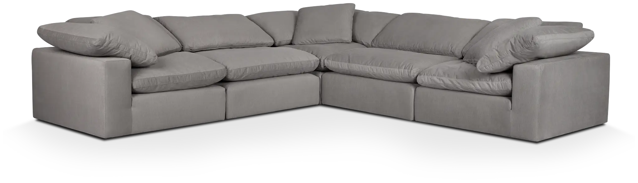 Nixon Light Gray Fabric 5-piece Modular Sectional Nixon Light Gray Fabric 5-piece Modular Sectional