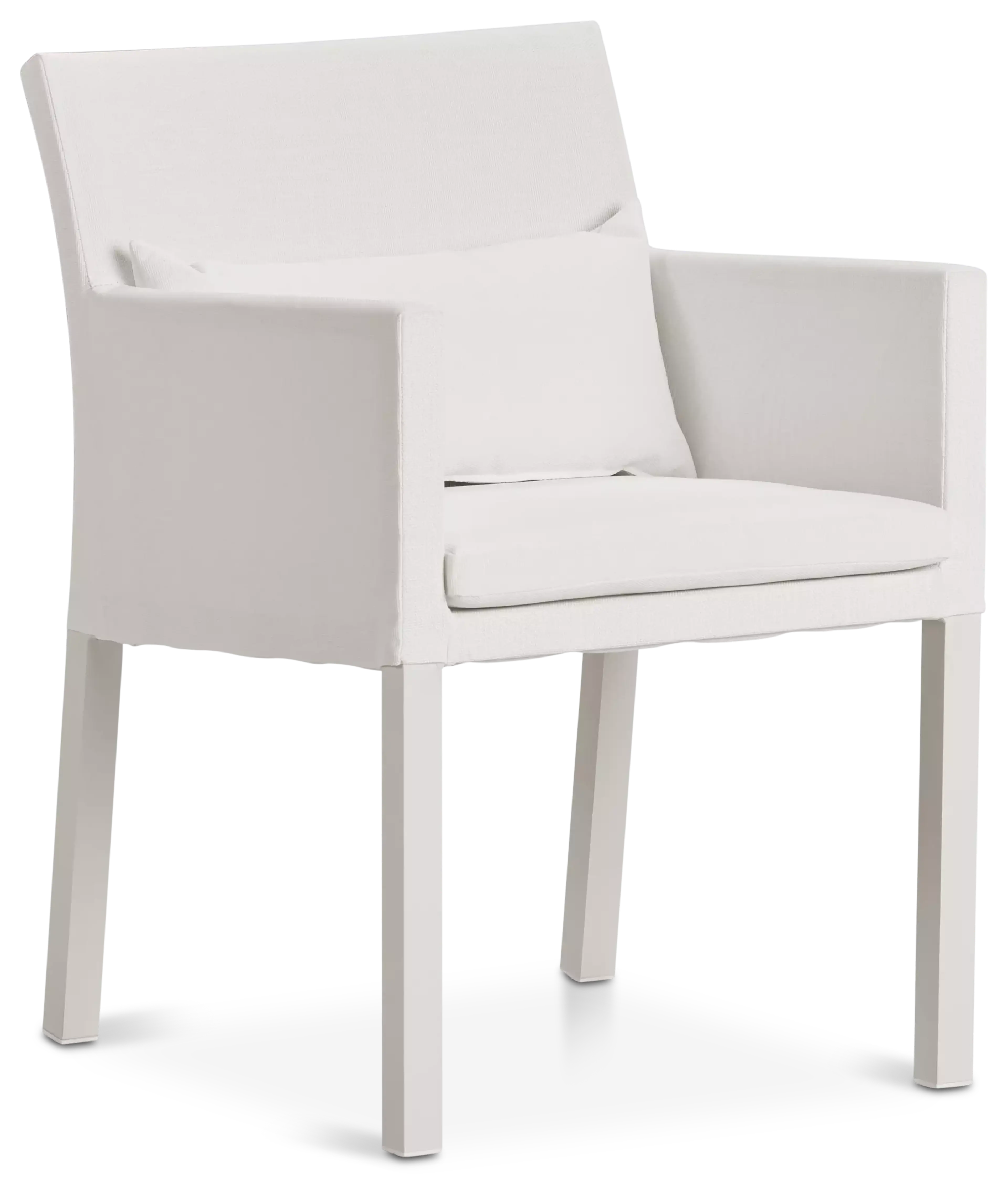 Lisbon White Cushioned Chair Lisbon White Cushioned Chair