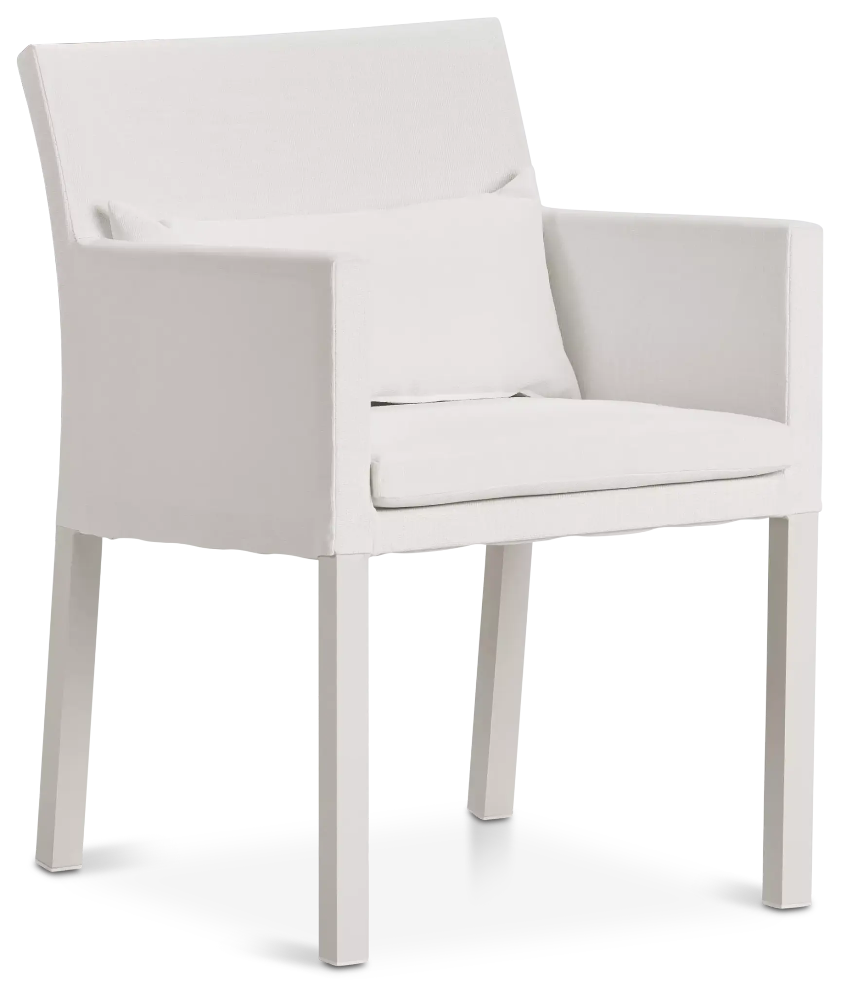 Lisbon White Cushioned Chair Lisbon White Cushioned Chair