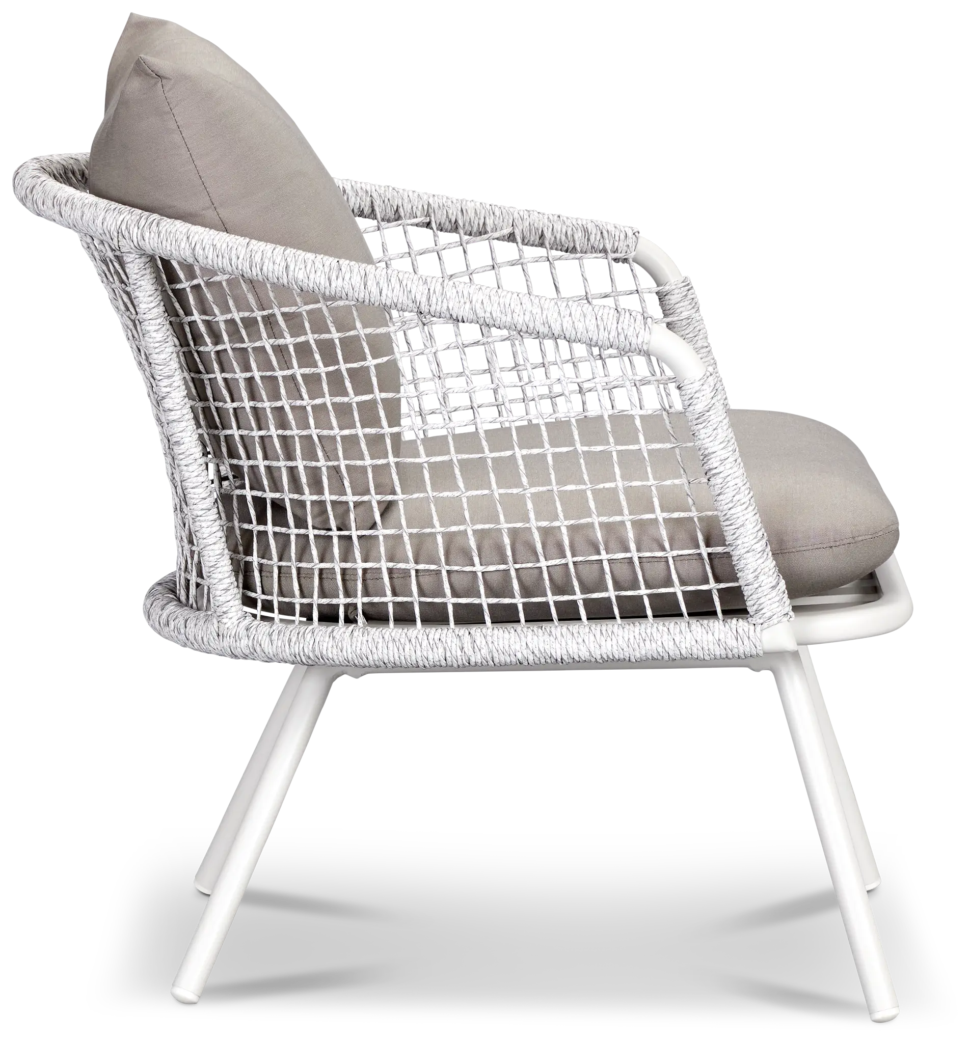 Malaga White Gray Arm Chair Malaga White Gray Arm Chair