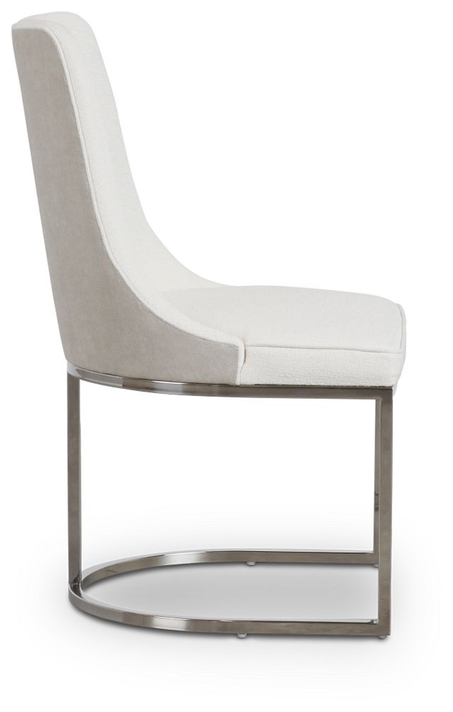 Colt White Upholstered Side Chair