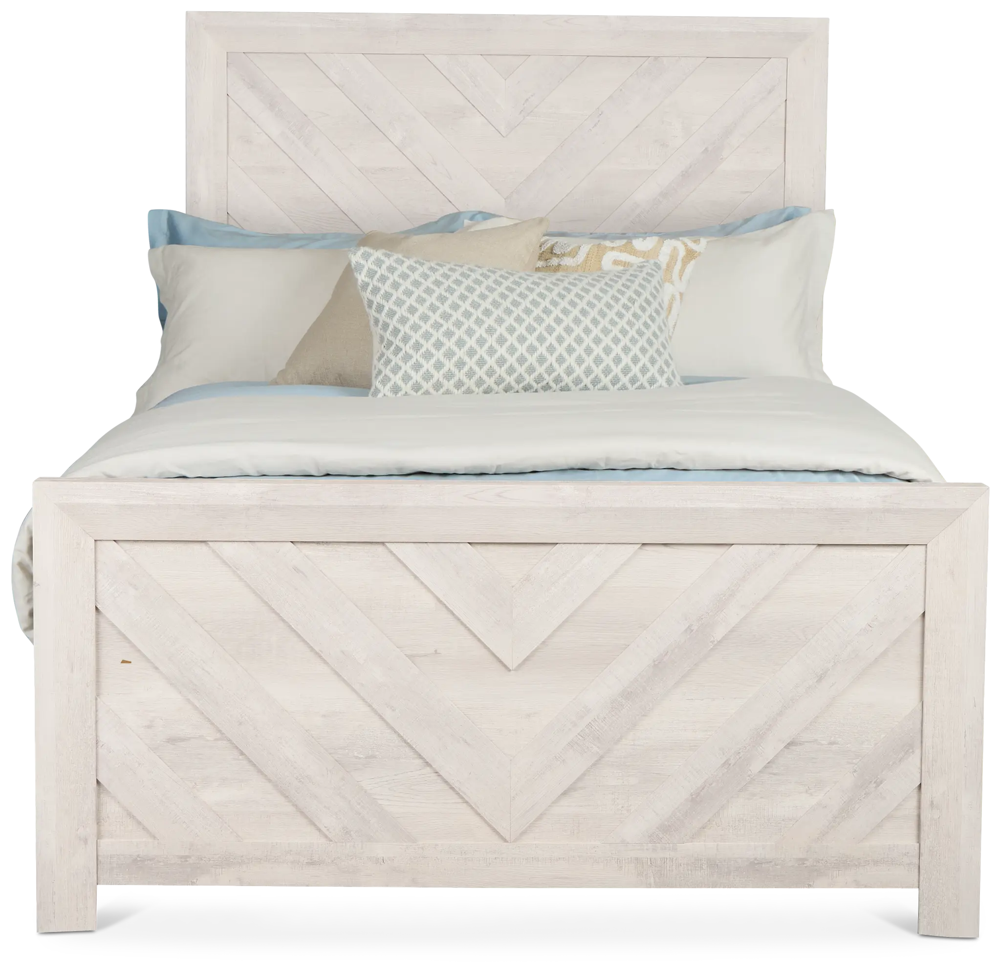 Delray White Panel Bed Delray White Panel Bed