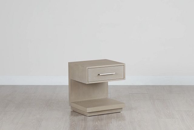 Destination Light Tone Drawer Nightstand