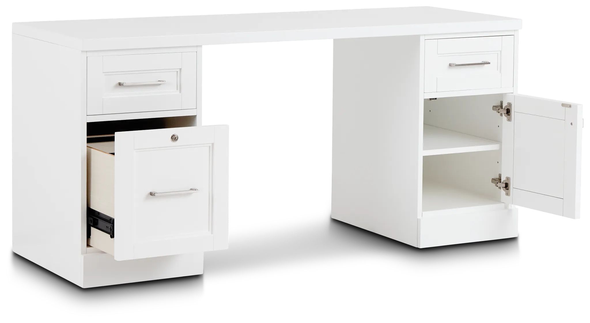 Newport White Writing Desk