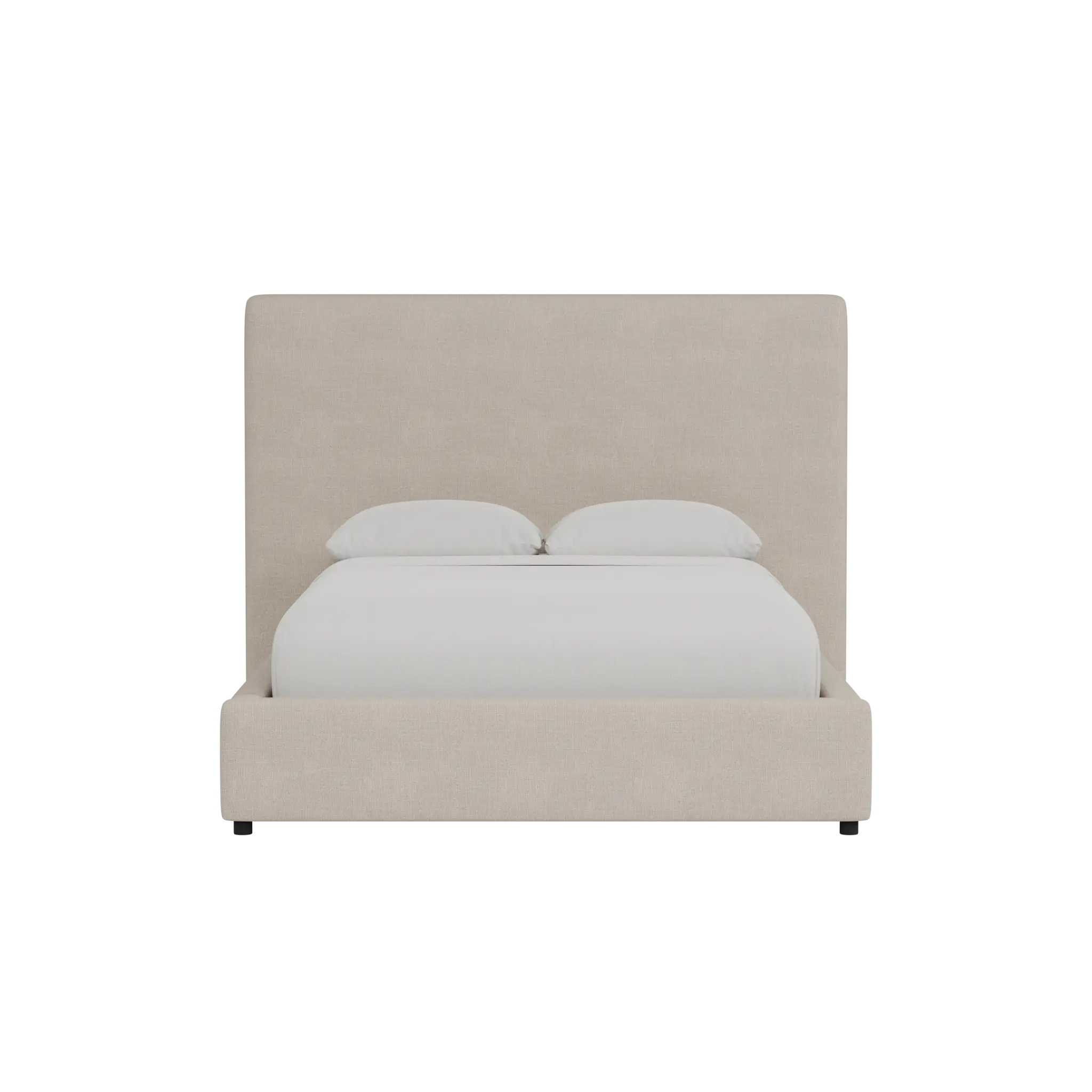 Grayton Linen Beige 54" Upholstered Platform Bed Grayton Linen Beige 54" Upholstered Platform Bed