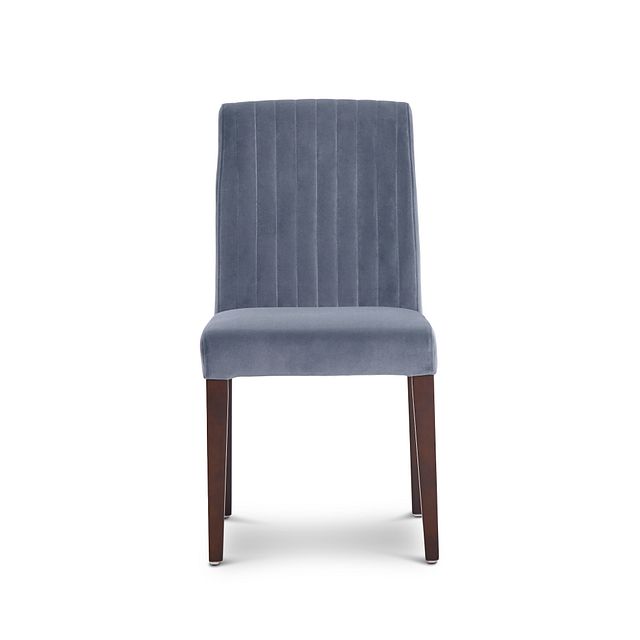 Fraser Light Gray Velvet Upholstered Side Chair (3)