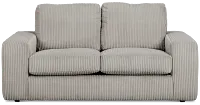 Charlie Gray Fabric Loveseat