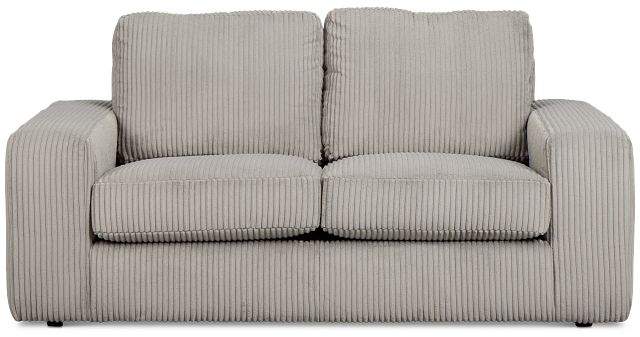 Charlie Gray Fabric Loveseat