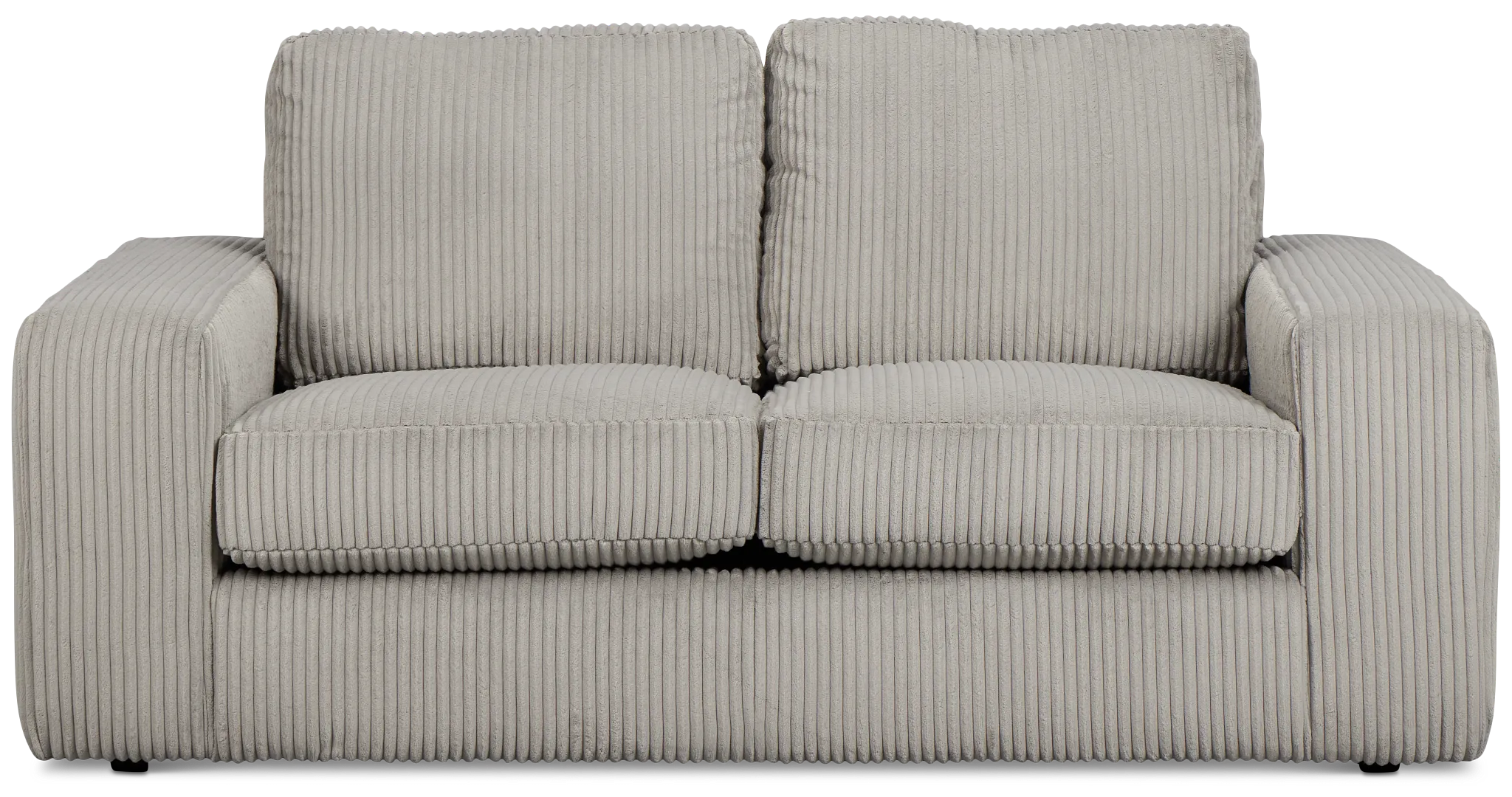 Charlie Gray Fabric Loveseat