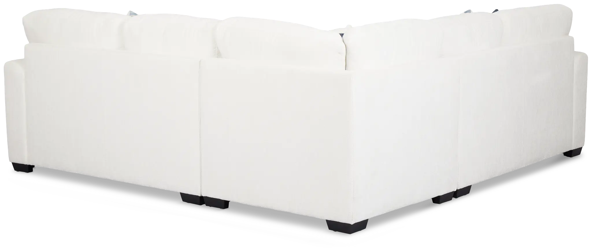 Everly White Fabric Small 2-arm Storage Sectional Everly White Fabric Small 2-arm Storage Sectional