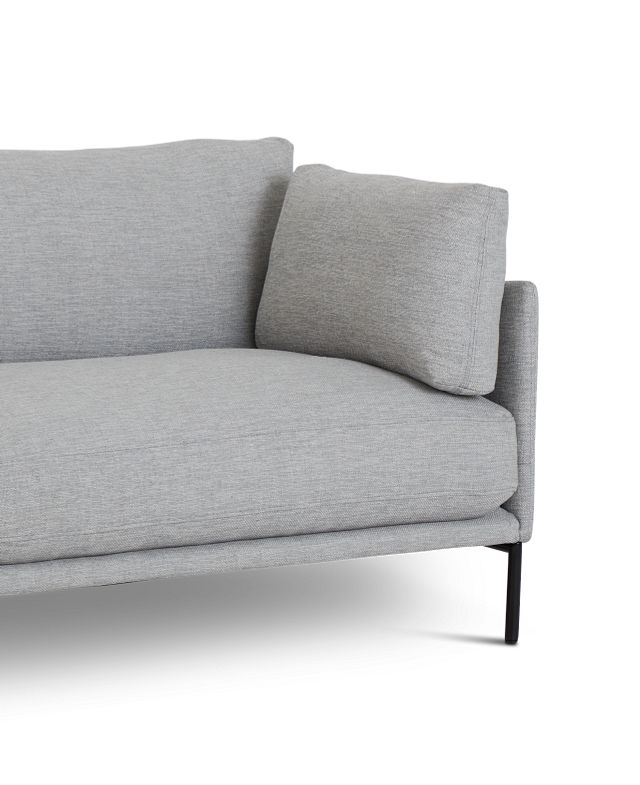 Oliver 91" Light Gray Fabric Sofa