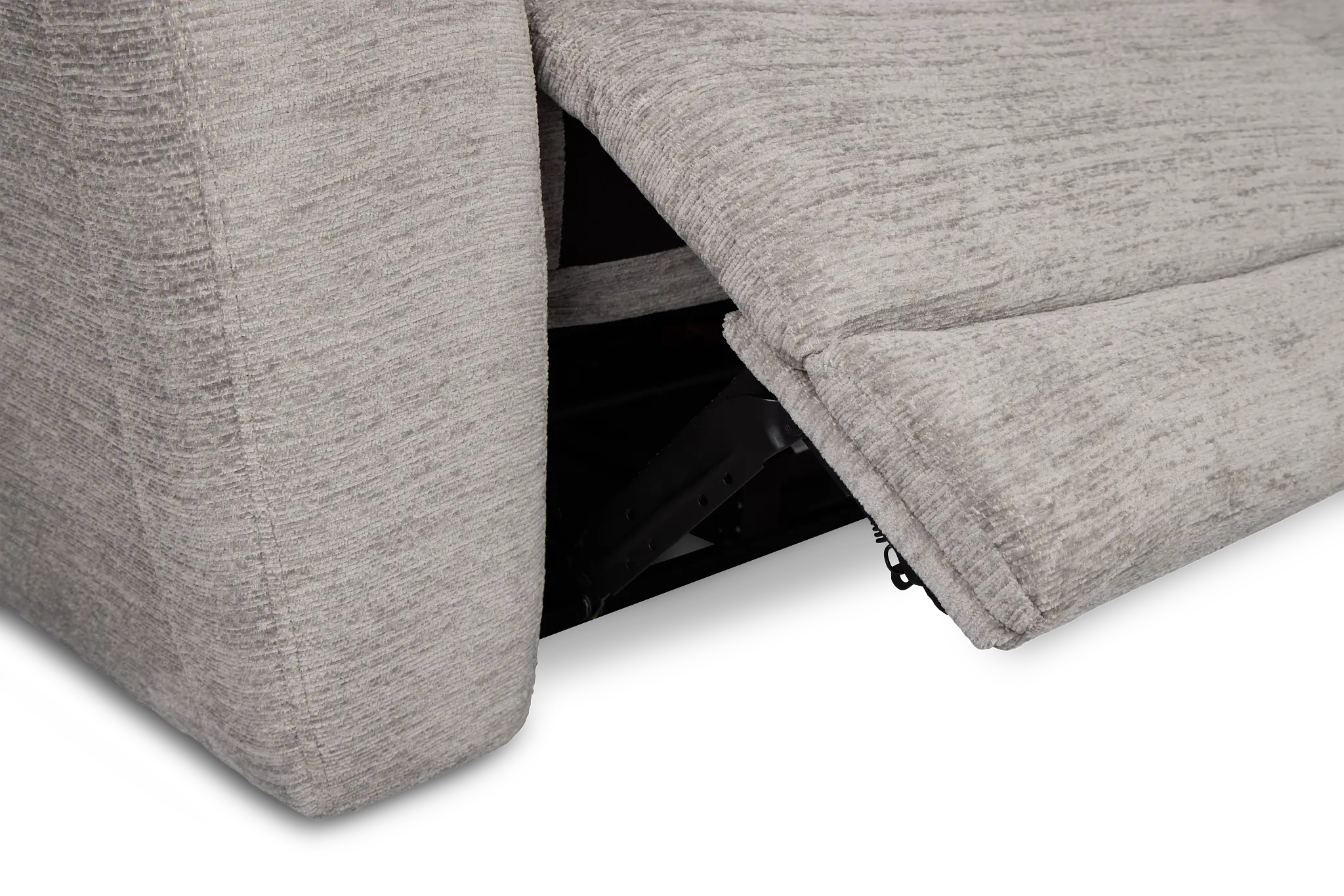 Bennett Gray Fabric Small Two-arm Power Reclining Sectional Bennett Gray Fabric Small Two-arm Power Reclining Sectional