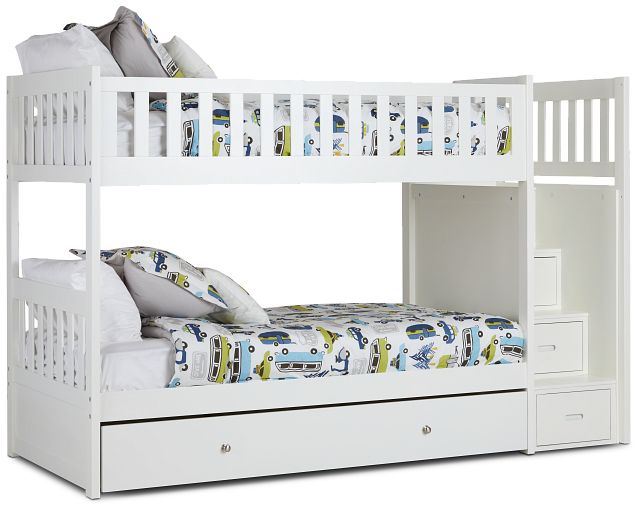 Bailey White Storage Bunk Bed