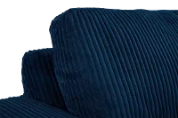 Charlie Dark Blue Fabric Left Chaise Sectional